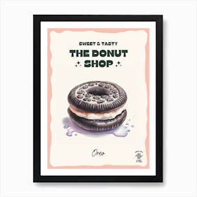Oreo Donut The Donut Shop 1 Art Print