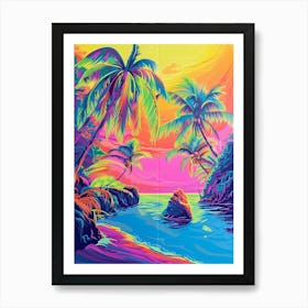 Beach Sunset Poster