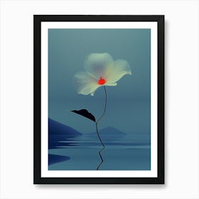 Flower In Water Art Print