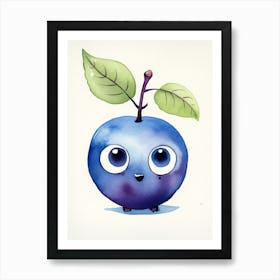 Friendly Kids Blueberry 1 Art Print