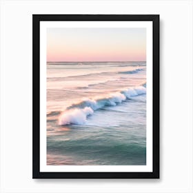 Inverloch Surf Beach, Australia Pink Photography 1 Art Print