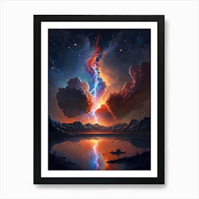 Lightning In The Sky 1 Art Print