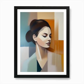 Woman'S Face 4 Art Print