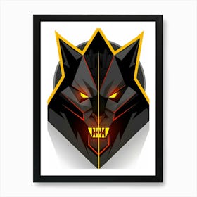 Wolf Logo Art Print