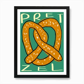 Pretzel Green Art Print