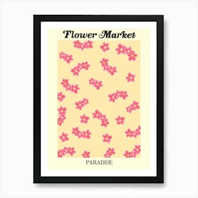 Flower Market Paradise Art Print