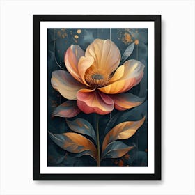 Abstract Flower Painting 37 Art Print