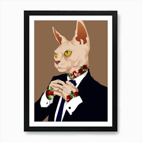 Sphynx Cat 1 Art Print