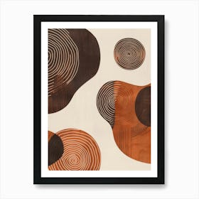 Abstract Circles 43 Art Print