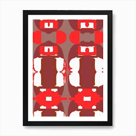 Abstract Red 1 Art Print