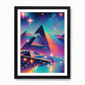 Fantasy Egyptian Pyramids Art Print