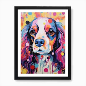 Cavalier King Pop Art Paint 1 Art Print