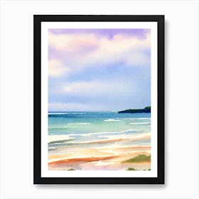 Montauk Beach, New York Watercolour Art Print