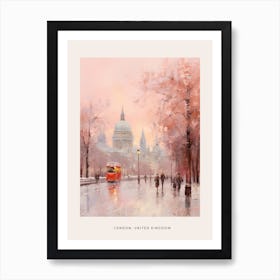 Dreamy Winter Painting Poster London United Kingdom 11 Art Print