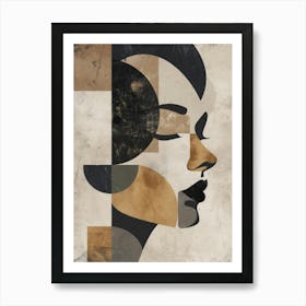 Abstract Portrait Of A Woman 72 Art Print