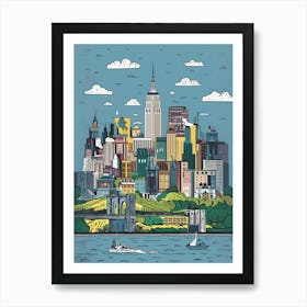 New York City Skyline 5 Art Print