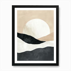 Earthy Crescendo Minimalist Style Art Print