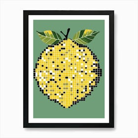 Lemon Mosaic 1 Art Print