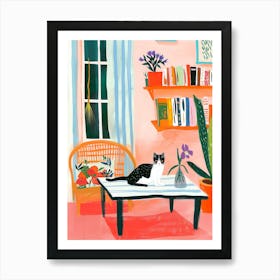 A Cat’s Cozy Kingdom Art Print