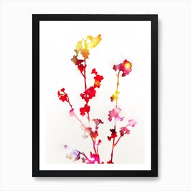 Florescence Red Art Print