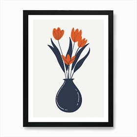 Vase Of Tulips Art Print