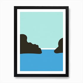 Beach Abstract Calm Water Art Print