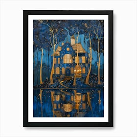 House By The Lake 1 Art Print