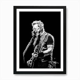 James Hetfield Metallichead band music 13 Art Print
