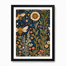 William Morris Bees And Flowers Art Print