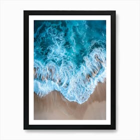 Aerial View Of The Ocean Art Print