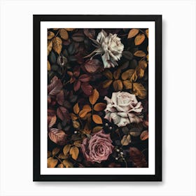 Roses Wallpaper 1 Art Print