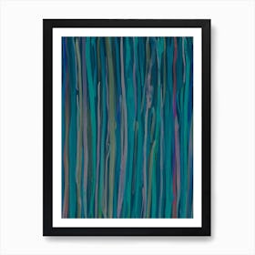 Deep Sea Blue & Teal Art Print