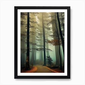 Foggy Forest 3 Art Print