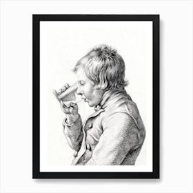 Boy, Drinking From A Glass, Jean Bernard Art Print