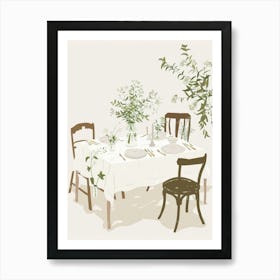 Table Setting 2 Art Print