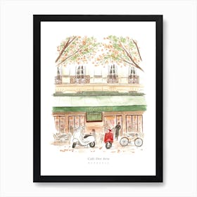 Bordeaux Cafe des Arts France Art Print