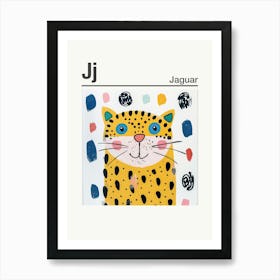 Animals Alphabet Jaguar 2 Art Print