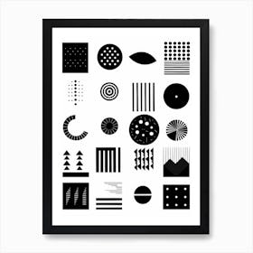 Abstract Geometric Shapes Art Print