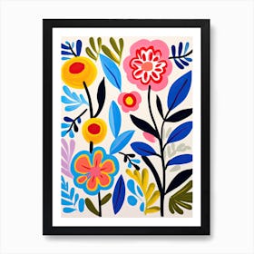 Flowers 3, Matisse style Art Print