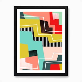 Colour Block I Art Print