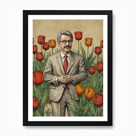 Man In A Suit 1 Art Print