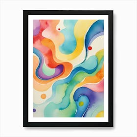 Abstract Watercolor Painting 26 Art Print