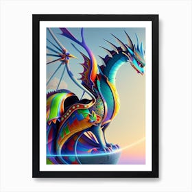 Colorful Dragon 1 Art Print