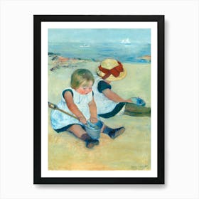 Children Playing On The Beach (1884), Mary Cassatt Art Print