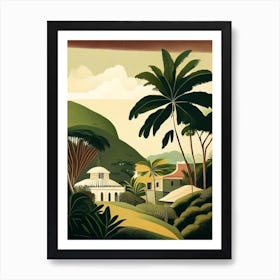 Martinique Rousseau Inspired Tropical Destination Art Print