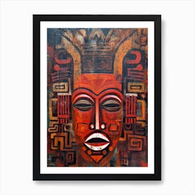 Rhythmic Echoes: Dance of African Art Art Print