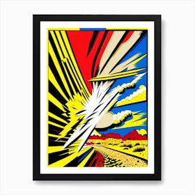 Dust Devil Bright Comic Space Art Print