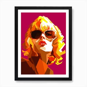 Beauty Woman Retro Fashion Art Print