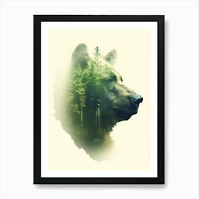 Bear In The Forest Art Print