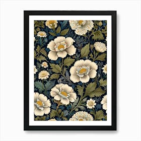 William Morris Floral Wallpaper Art Print